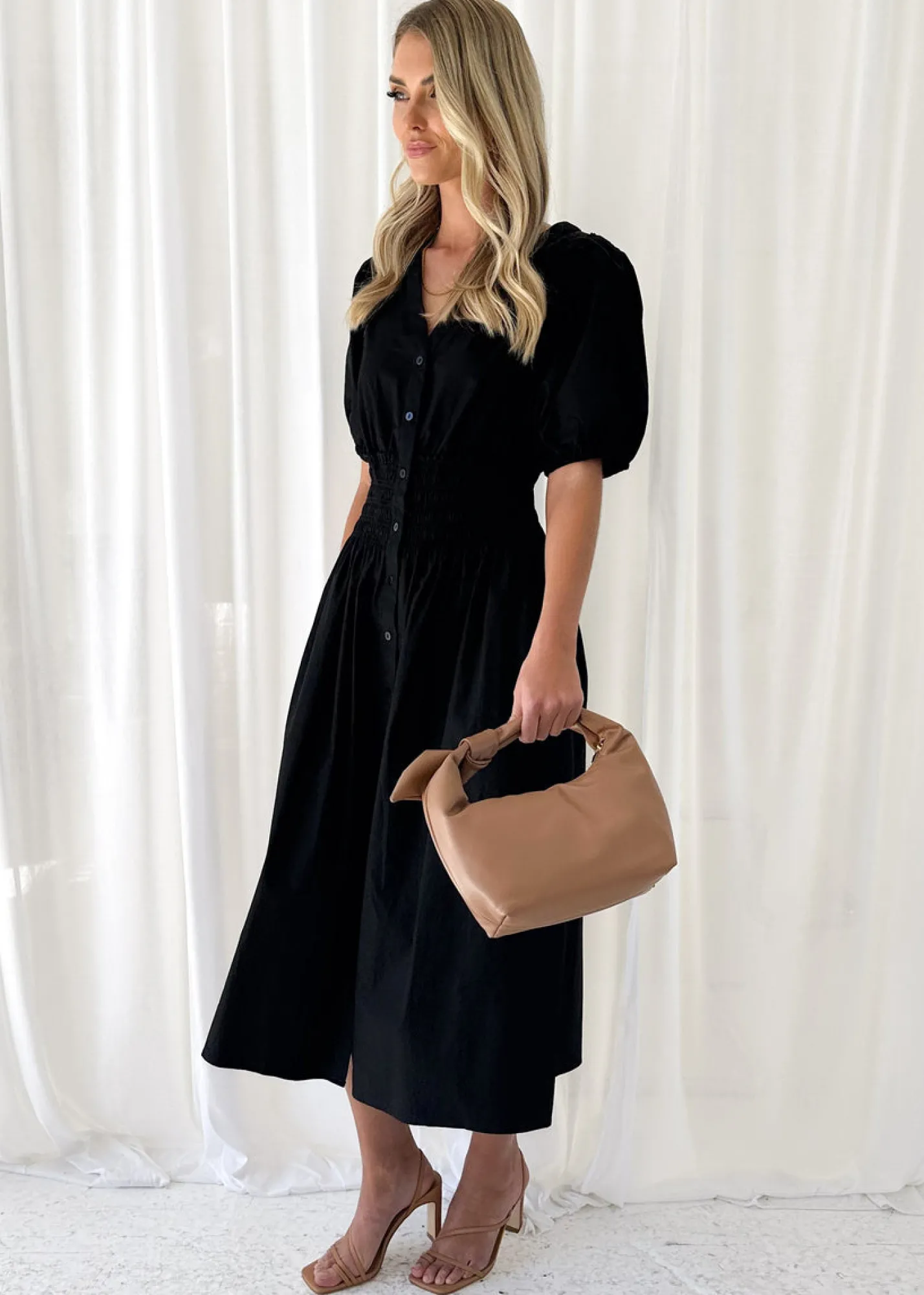 Women Gingham & Heels Midi>Pressy Midi Dress