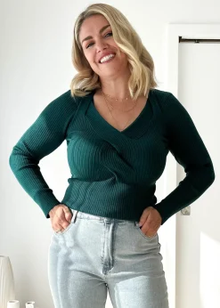 Women Gingham & Heels Knit Tops>Rayana Knit Top