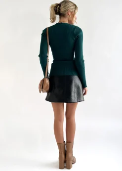 Women Gingham & Heels Basic Tops><noscript><img width=