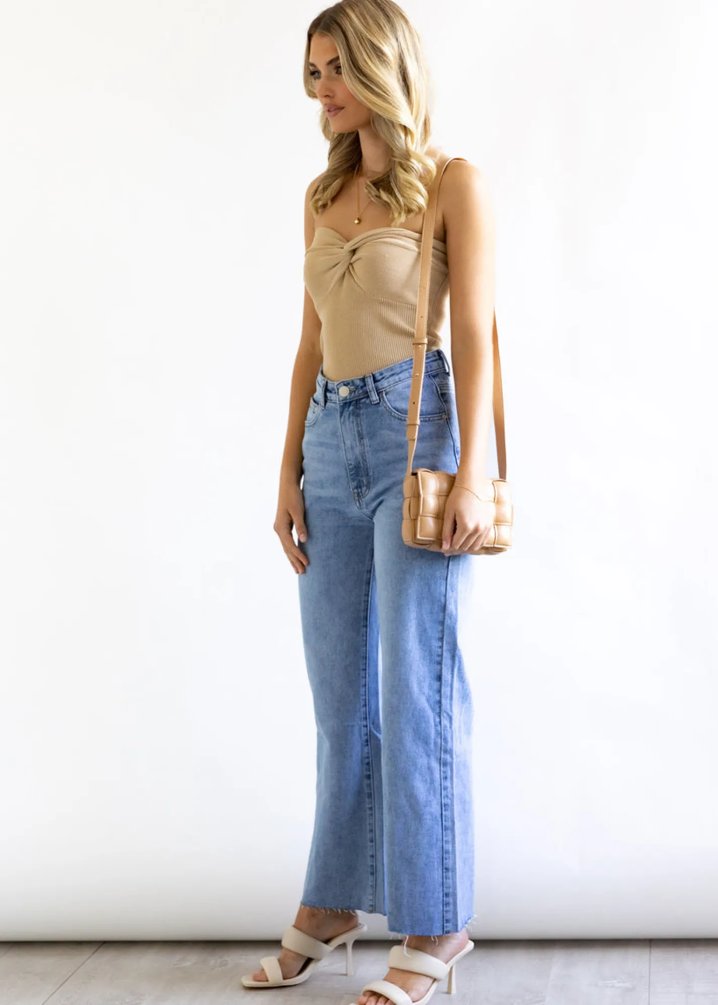 Women Gingham & Heels Jeans>Reagan Wide Leg Jeans