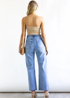 Women Gingham & Heels Jeans><noscript><img width=