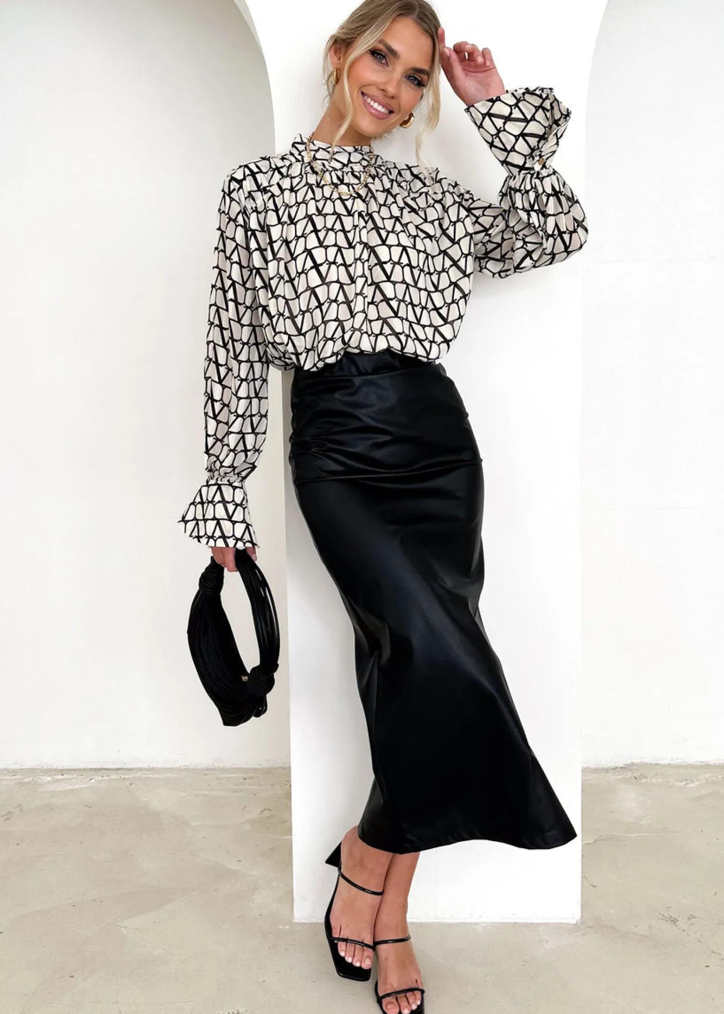 Women Gingham & Heels Blouses>Rebecca Blouse