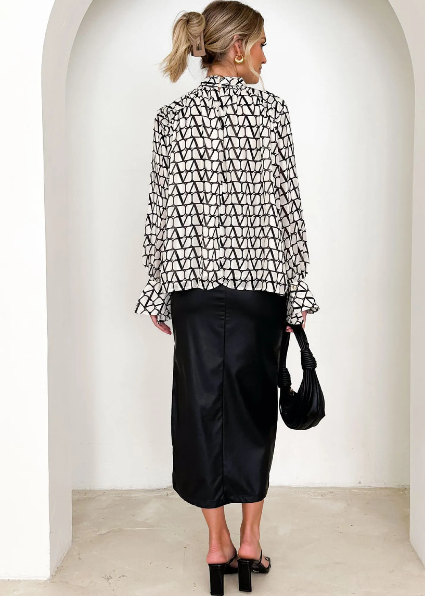 Women Gingham & Heels Blouses>Rebecca Blouse