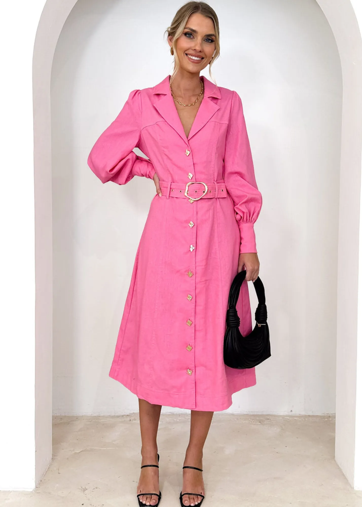 Women Gingham & Heels Midi>Rekiah Midi Dress