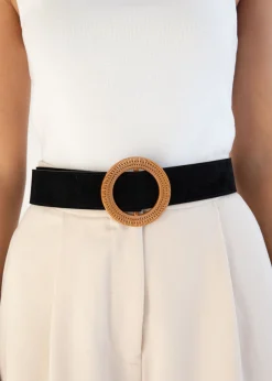 Women Gingham & Heels Belts>Rexah Suede Look Belt