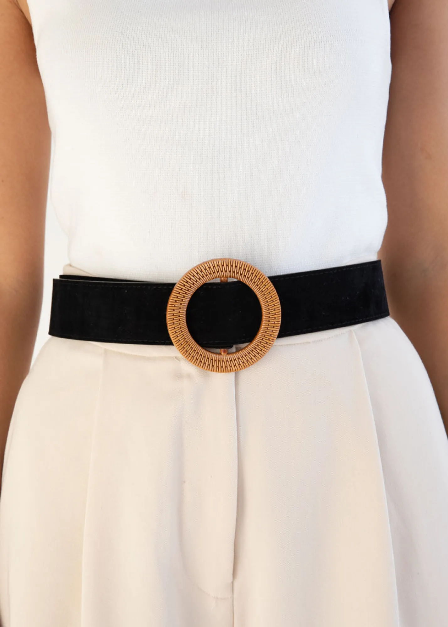 Women Gingham & Heels Belts>Rexah Suede Look Belt