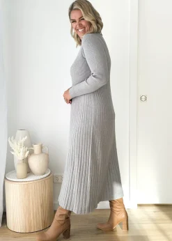 Women Gingham & Heels Knit Dresses><noscript><img width=