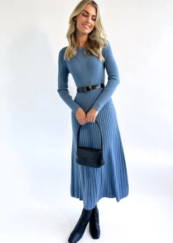 Women Gingham & Heels Knit Dresses><noscript><img width=