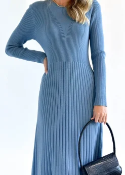 Women Gingham & Heels Knit Dresses><noscript><img width=