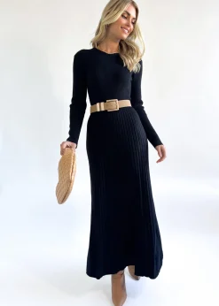 Women Gingham & Heels Knit Dresses>Robine Knit Midi Dress