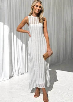 Women Gingham & Heels Knit Dresses><noscript><img width=