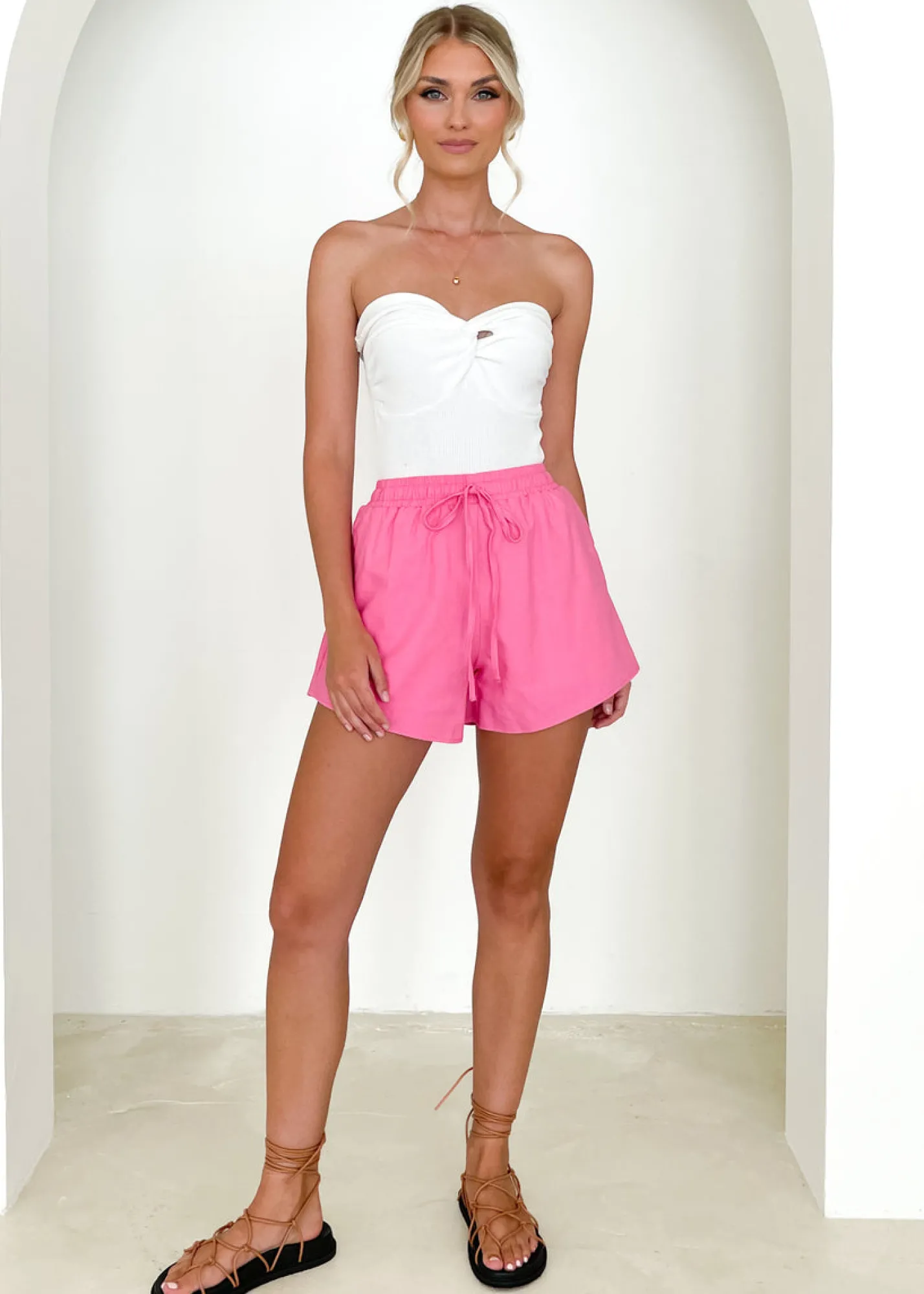 Women Gingham & Heels Sets>Romina Shorts