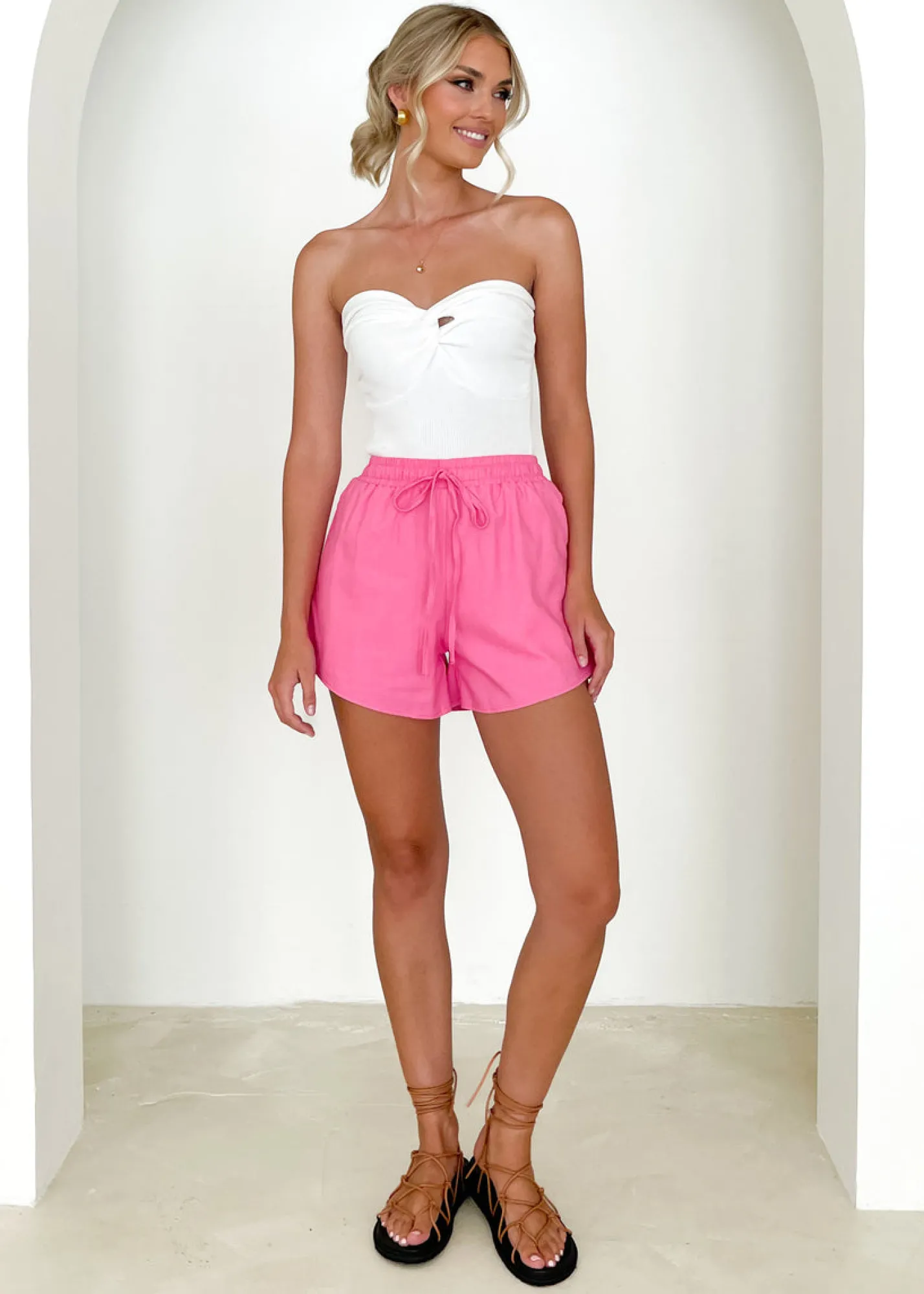 Women Gingham & Heels Sets>Romina Shorts