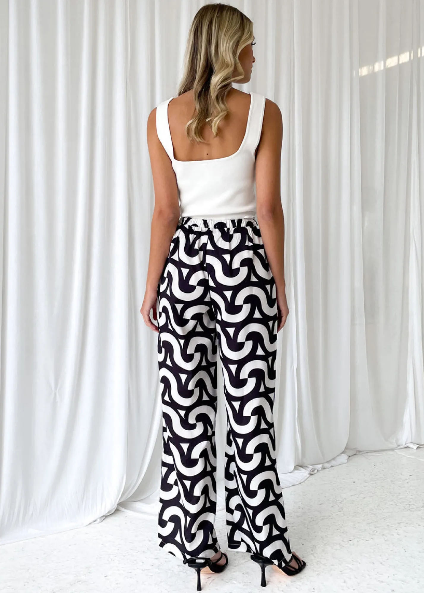 Women Gingham & Heels Sets>Rommia Pants
