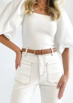 Women Gingham & Heels Belts>Rosamonde Braided Belt
