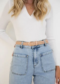 Women Gingham & Heels Belts>Rosamonde Braided Belt
