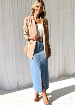 Women Gingham & Heels Sets>Rowan Blazer