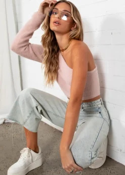 Women Gingham & Heels Crops>Rule Breaker Cropped Sweater