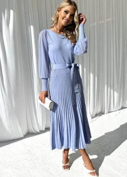 Women Gingham & Heels Knit Dresses>Rulie Knit Midi Dress