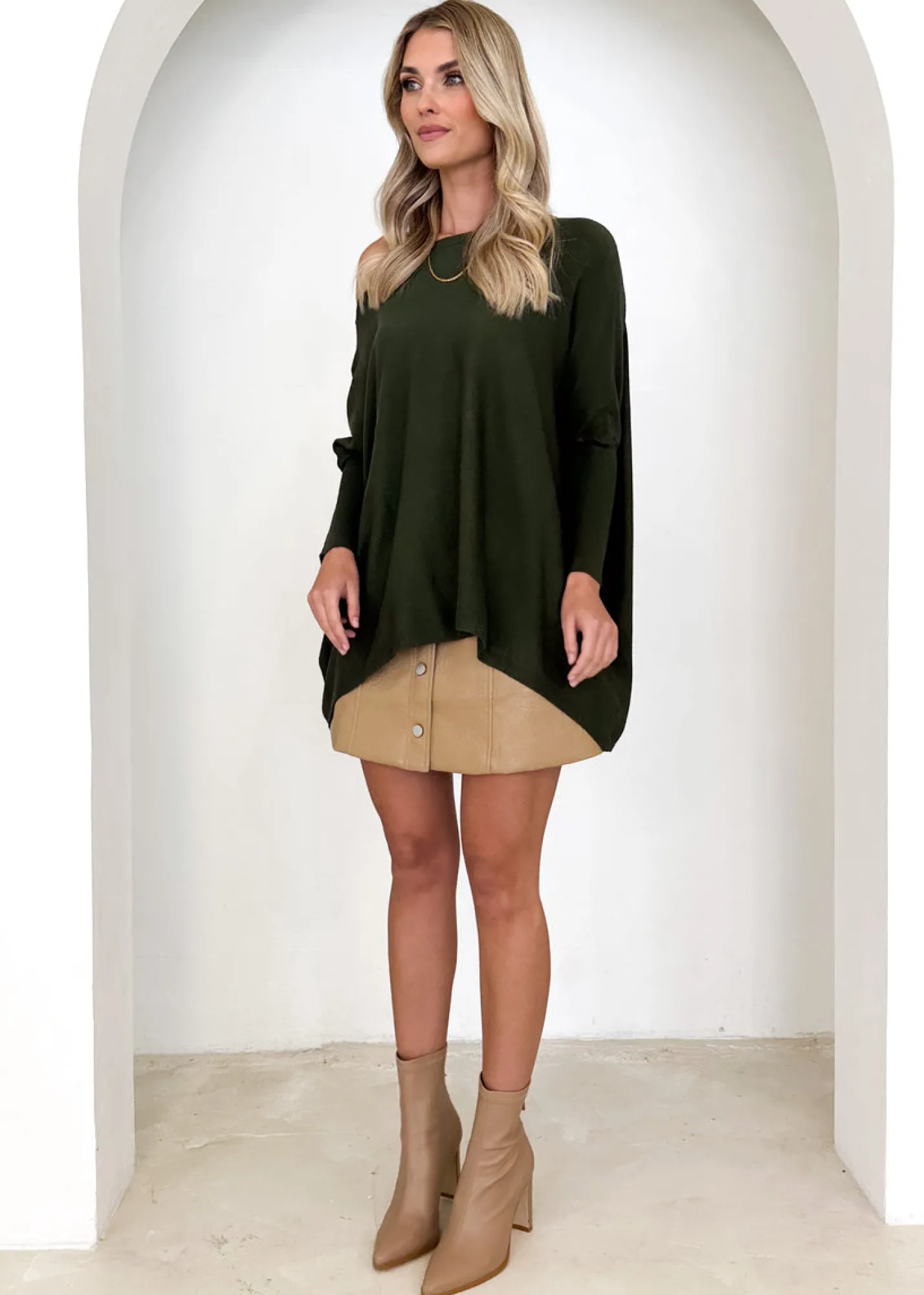 Women Gingham & Heels Basic Tops>Ryden Knit Top