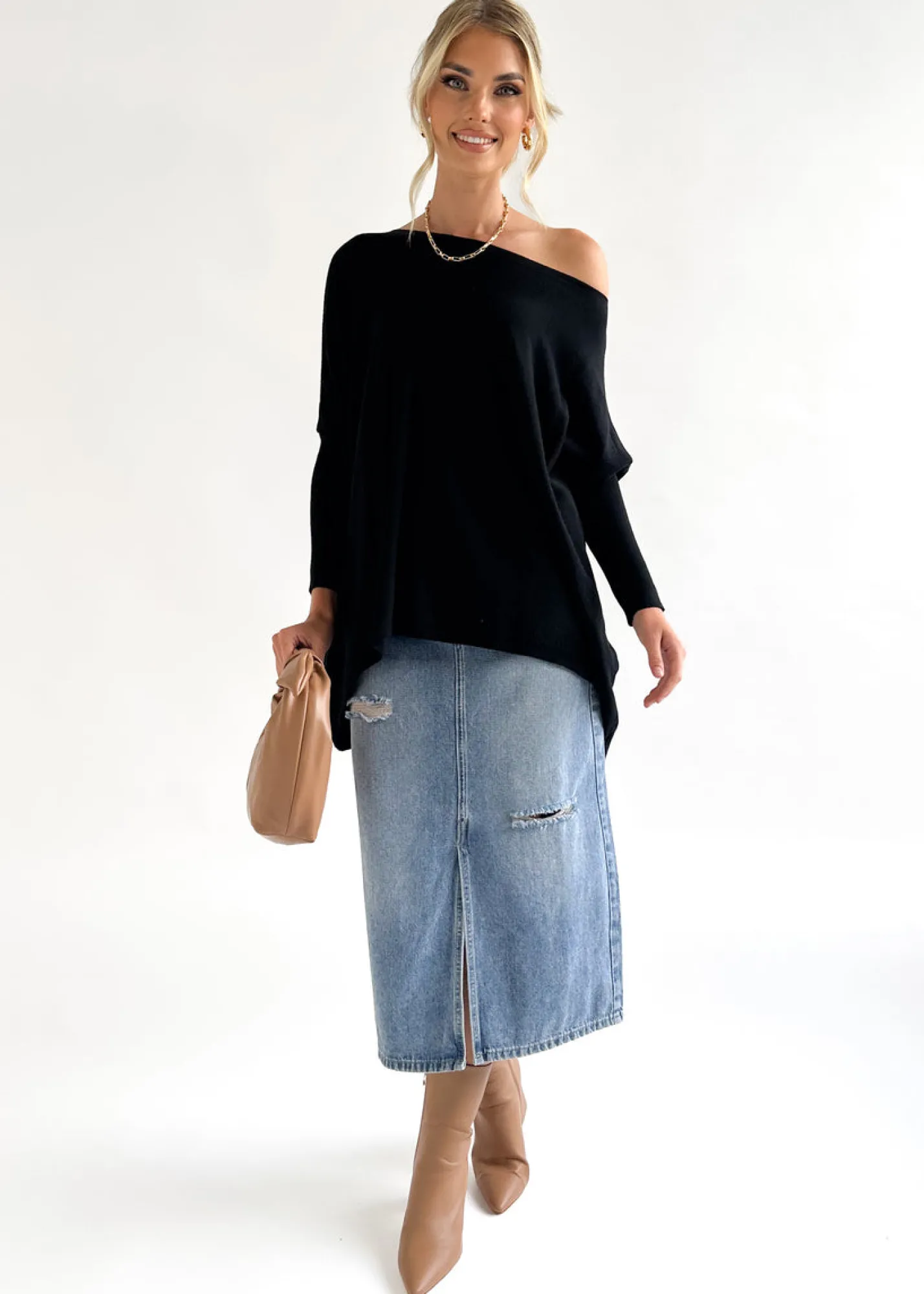 Women Gingham & Heels Knit Tops>Ryden Knit Top