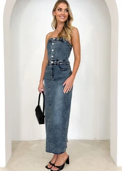 Women Gingham & Heels Maxi><noscript><img width=