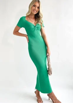 Women Gingham & Heels Knit Dresses>Sakin Knit Midi Dress