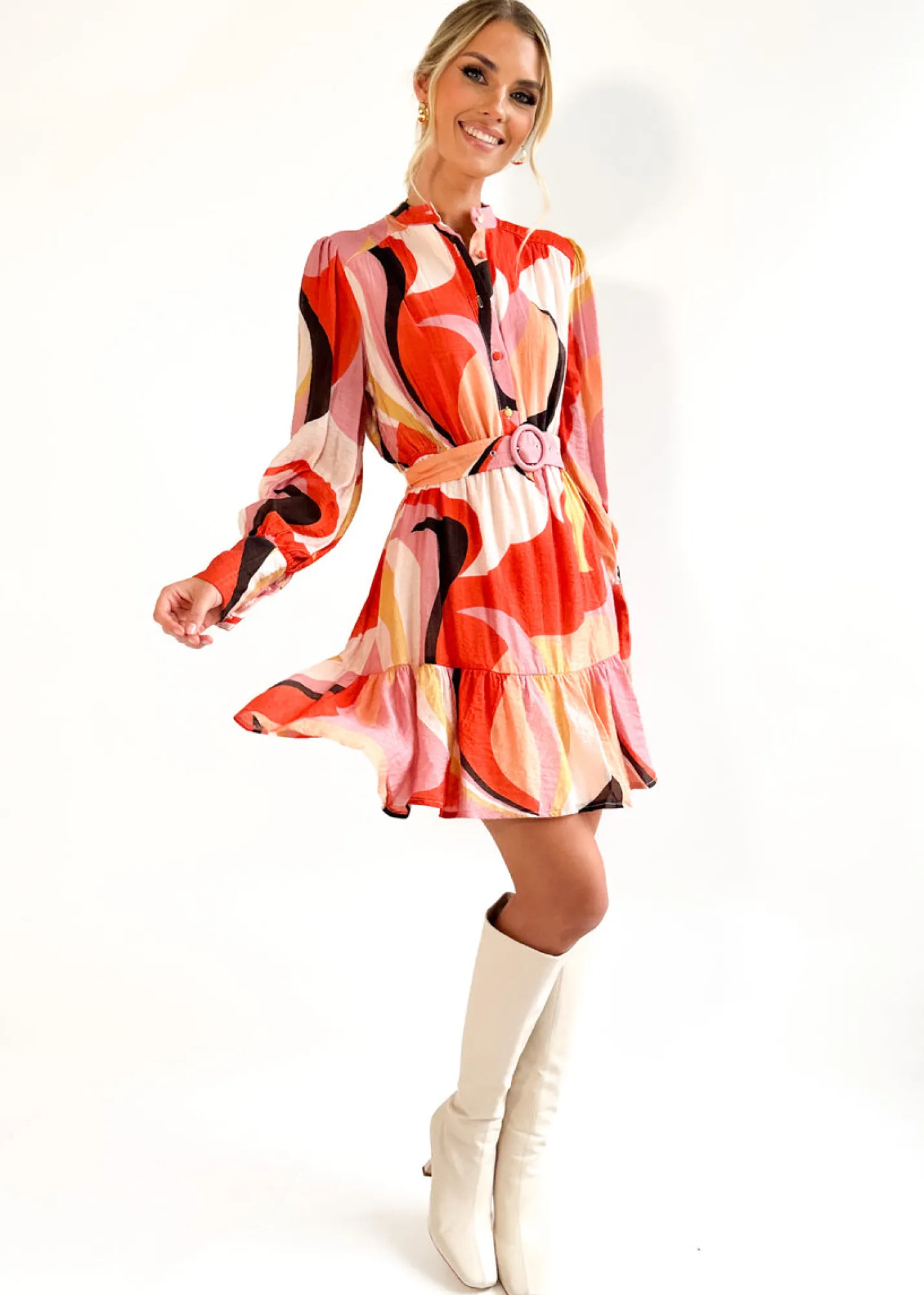 Women Gingham & Heels Short>Samara Dress