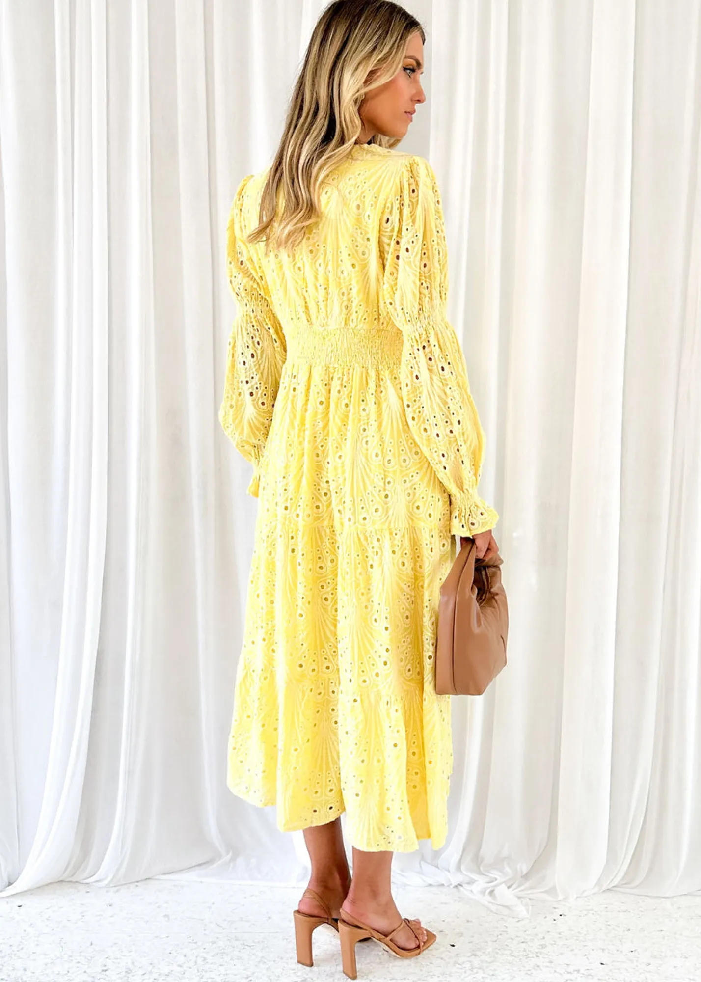 Women Gingham & Heels Maxi>Shamrine Anglaise Maxi Dress