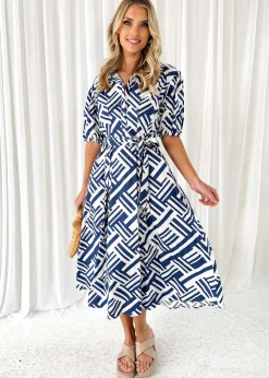Women Gingham & Heels Midi>Shani Midi Dress