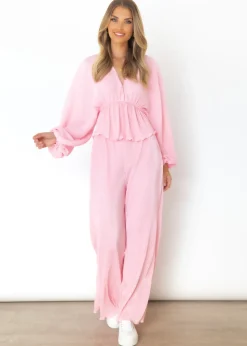 Women Gingham & Heels Pants><noscript><img width=