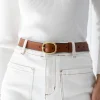 Women Gingham & Heels Belts>Shelby Leather Belt