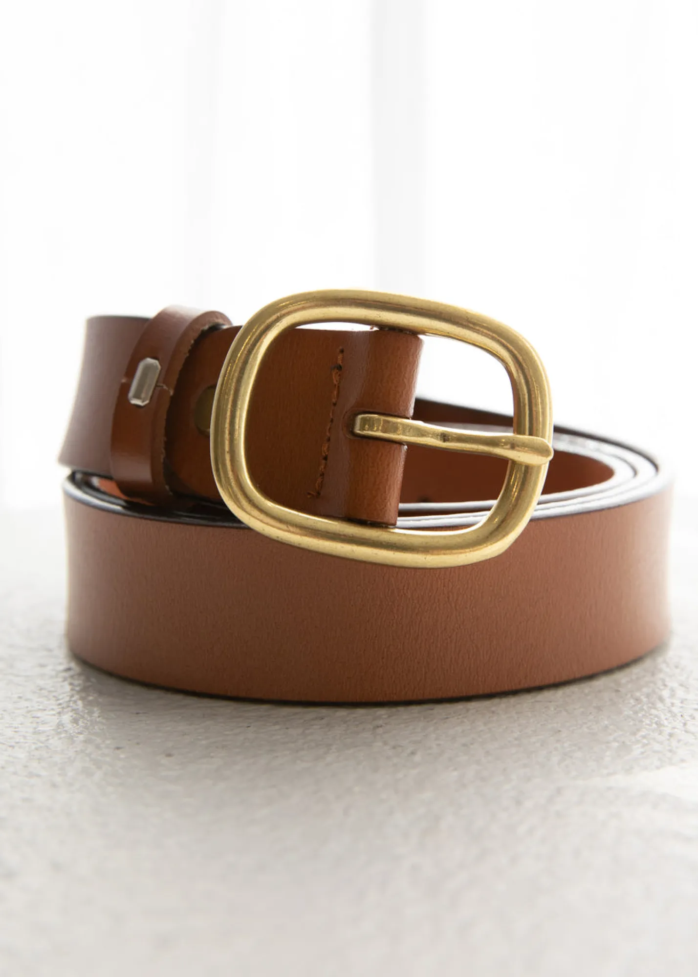 Women Gingham & Heels Belts>Shelby Leather Belt