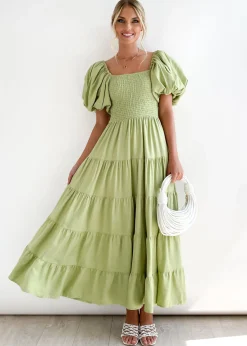 Women Gingham & Heels Maxi><noscript><img width=