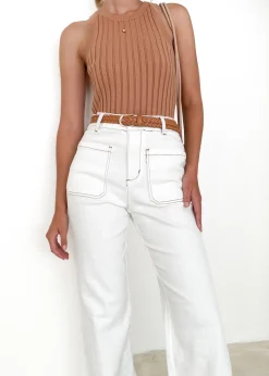 Women Gingham & Heels Jeans>Solita Wide Leg Jeans