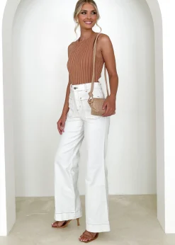 Women Gingham & Heels Jeans><noscript><img width=