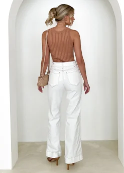 Women Gingham & Heels Jeans><noscript><img width=