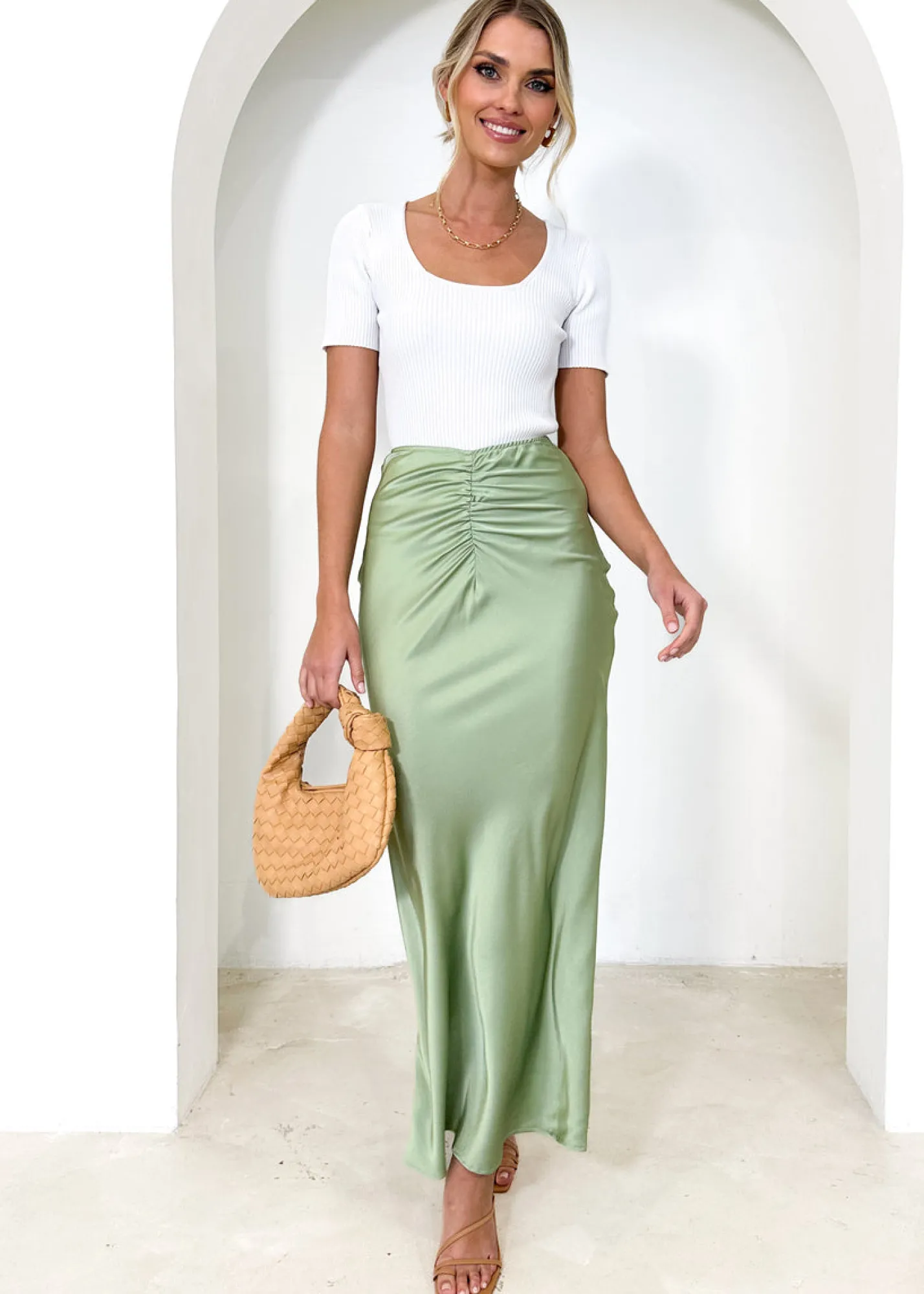 Women Gingham & Heels Skirts>Solstice Maxi Skirt