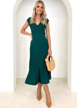 Women Gingham & Heels Knit Dresses>Stasie Knit Midi Dress