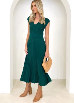 Women Gingham & Heels Knit Dresses><noscript><img width=