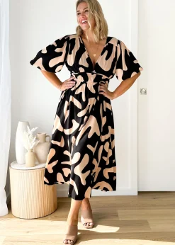 Women Gingham & Heels Midi>Stellana Midi Dress
