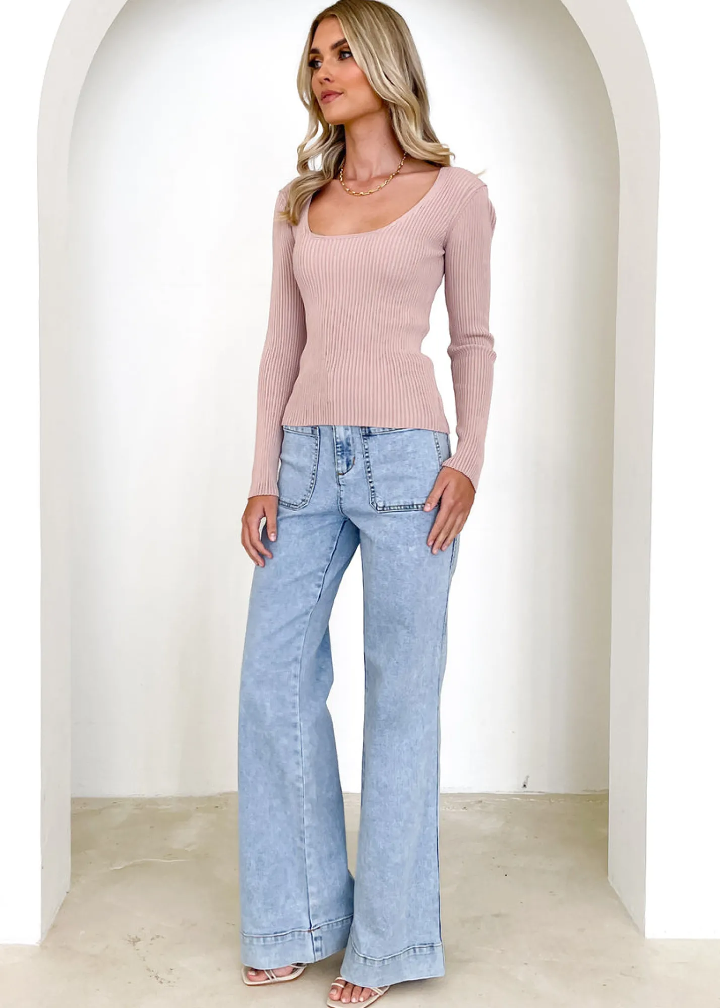 Women Gingham & Heels Knit Tops>Stellia Knit Top