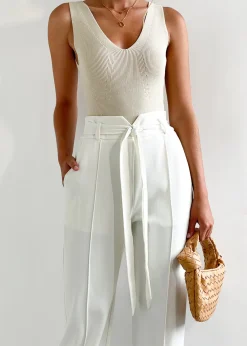 Women Gingham & Heels Pants><noscript><img width=
