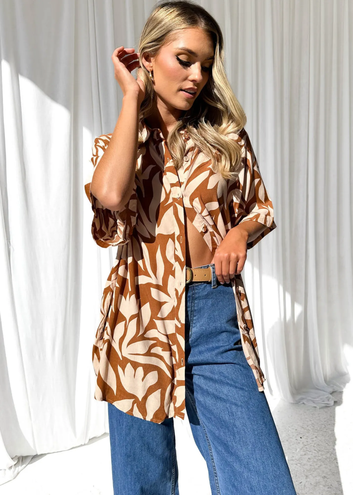 Women Gingham & Heels Shirts>Swish Shirt