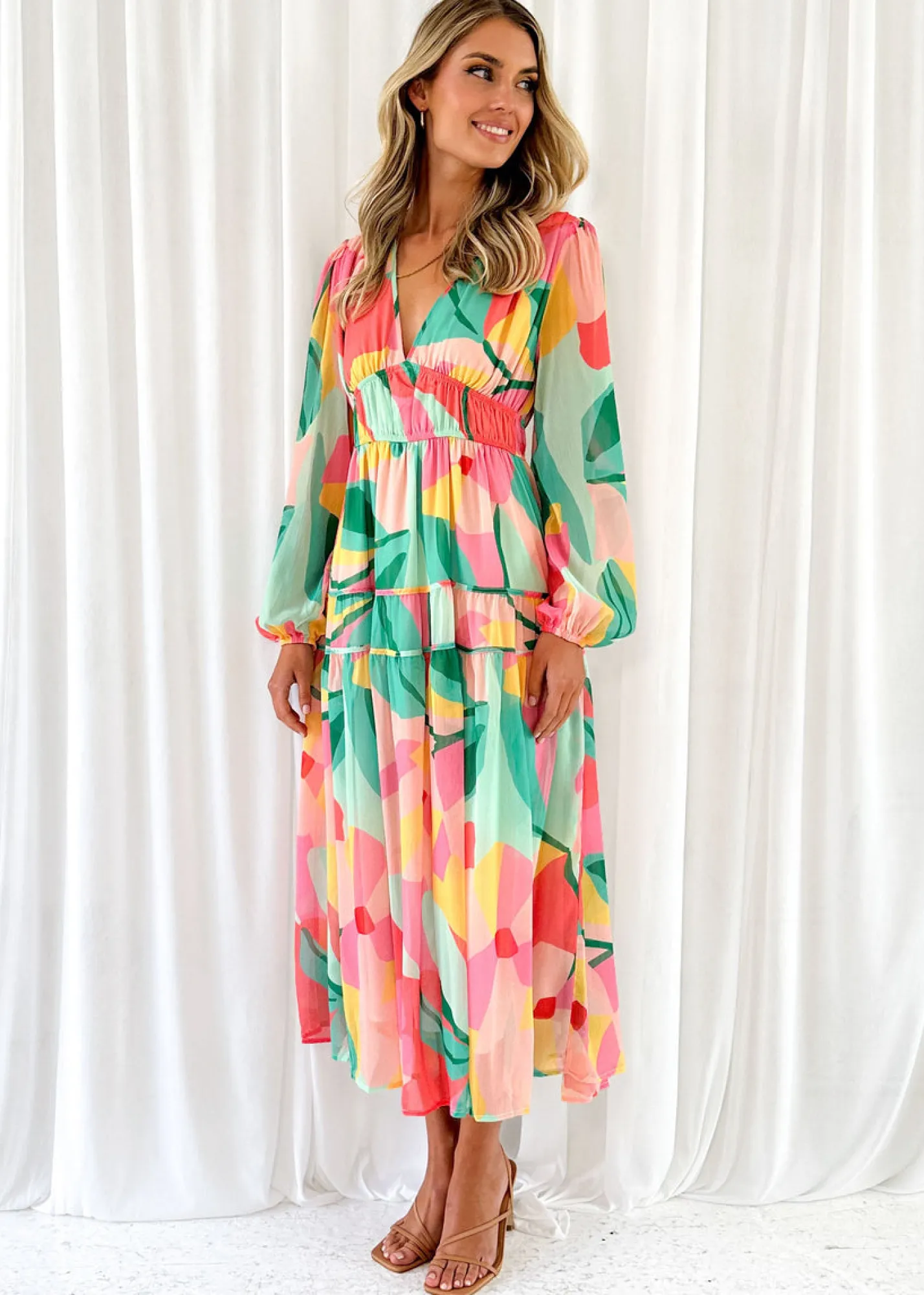 Women Gingham & Heels Maxi>Sylvannah Maxi Dress