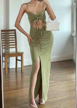 Women Gingham & Heels Maxi><noscript><img width=