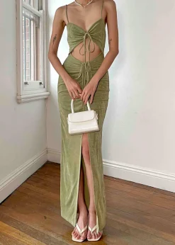 Women Gingham & Heels Maxi><noscript><img width=