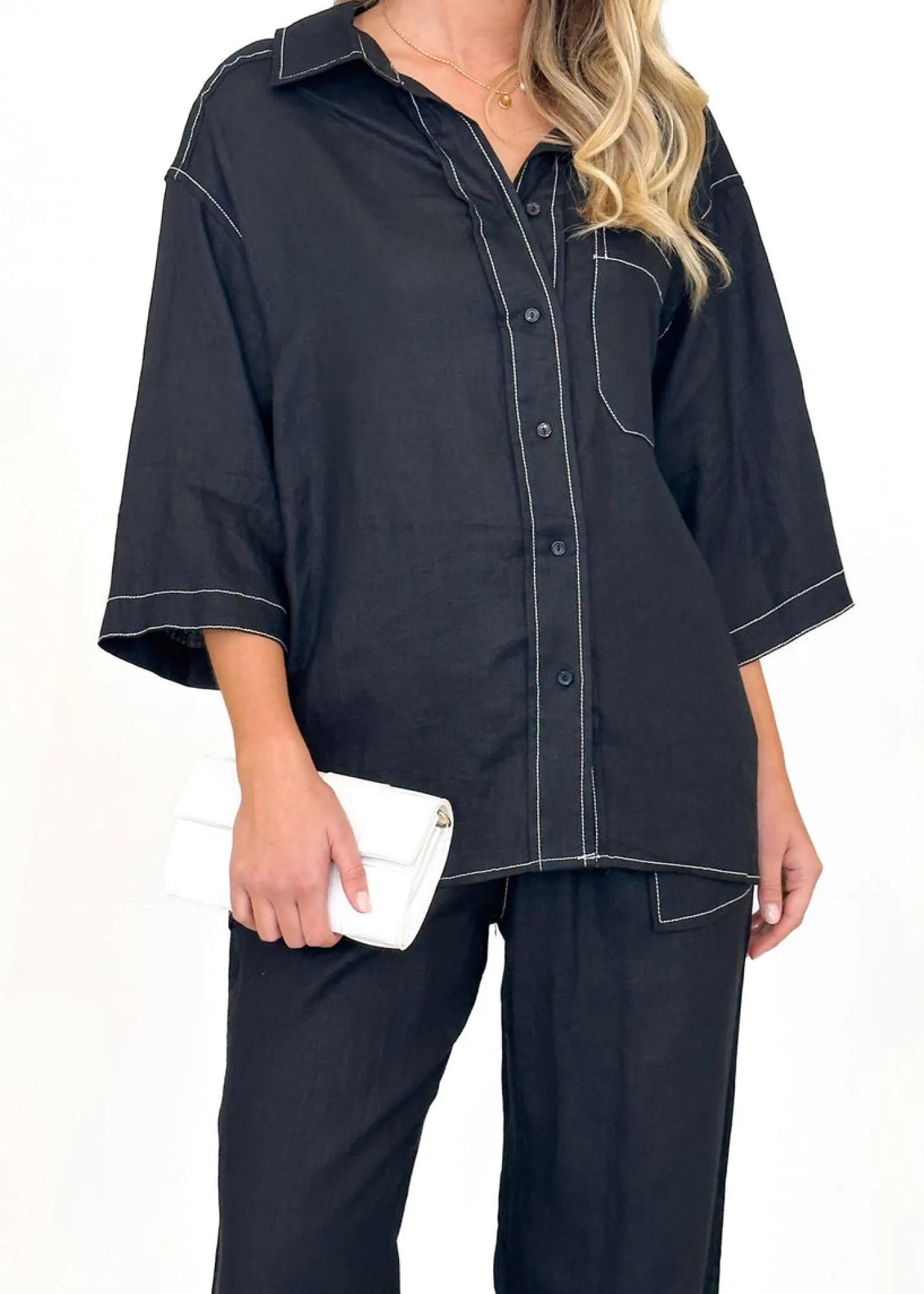 Women Gingham & Heels Shirts>Tallulah Linen Shirt