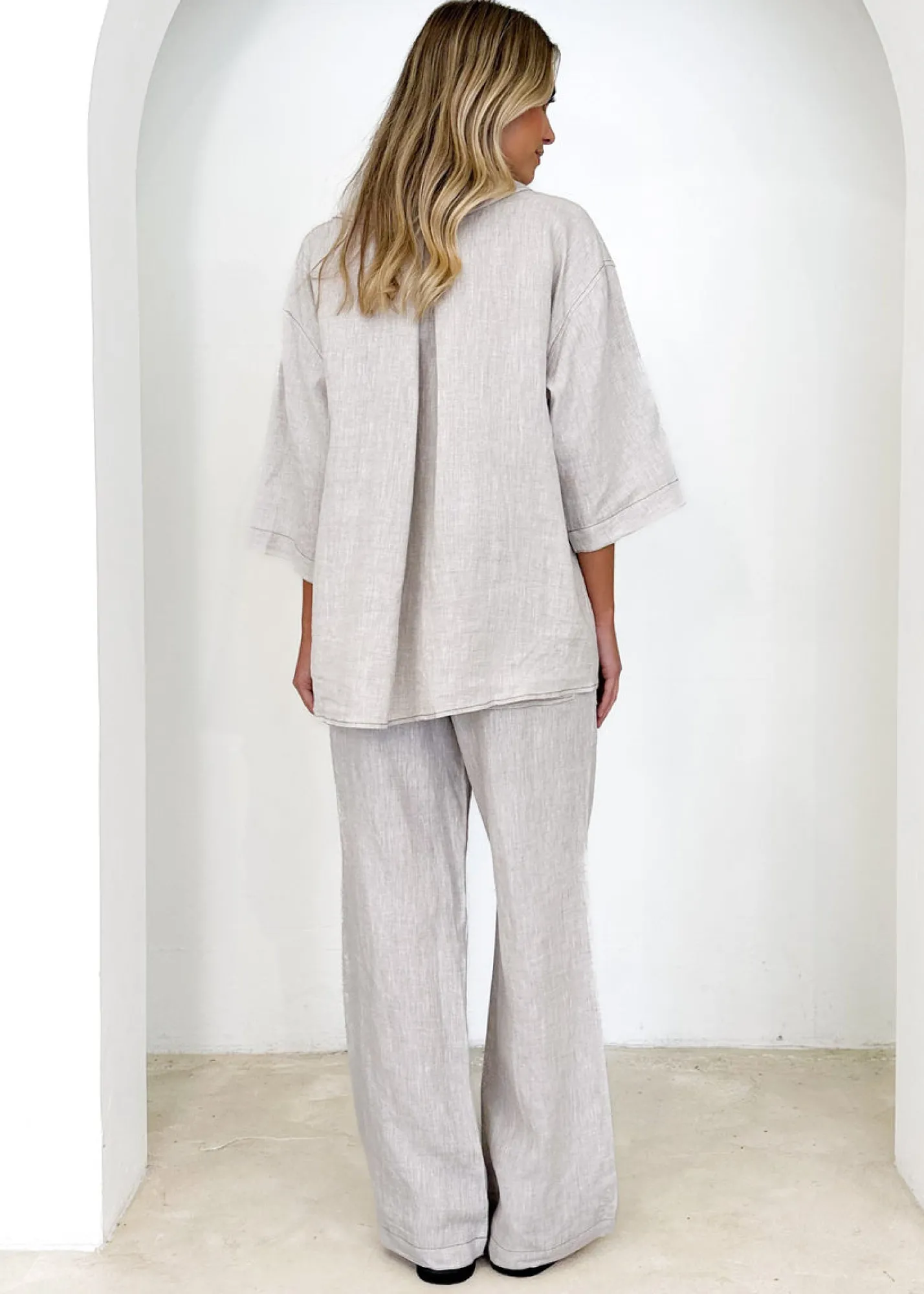 Women Gingham & Heels Shirts>Tallulah Linen Shirt