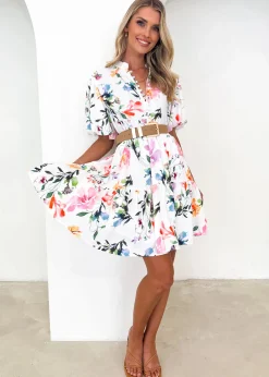 Women Gingham & Heels Short>Tamra Dress